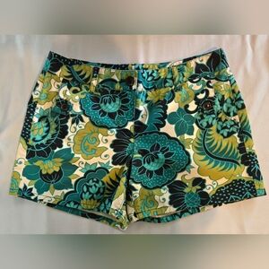 Ladies Ann Taylor Shorts Sz 4 Floral/Tropical Print Euc